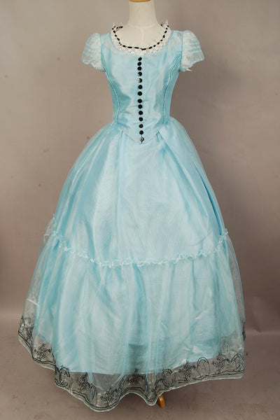 Tim Burton's Alice In Wonderland Alice Blue Dress Costume