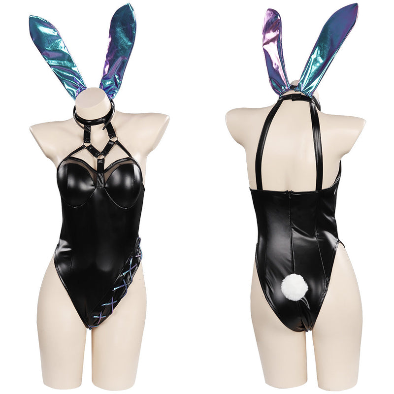 LoL League of Legends- KDA Bunny Girls Jumpsuit Outfits Halloween Carnival Cosplay Costume