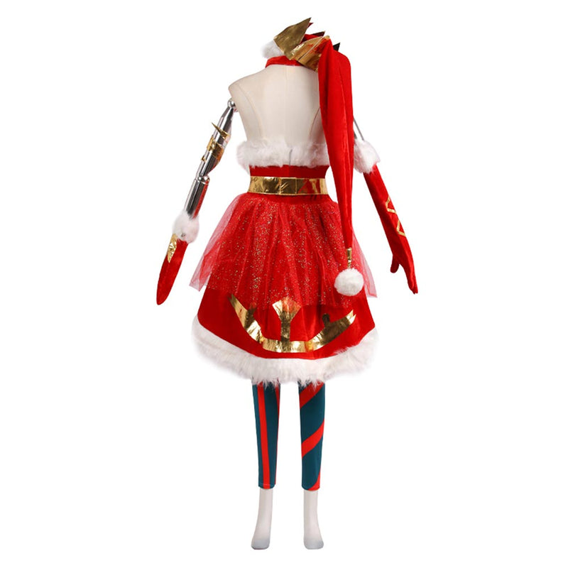 LoL League of Legends Jinx Christmas Halloween Carnival Suit Cosplay Costume
