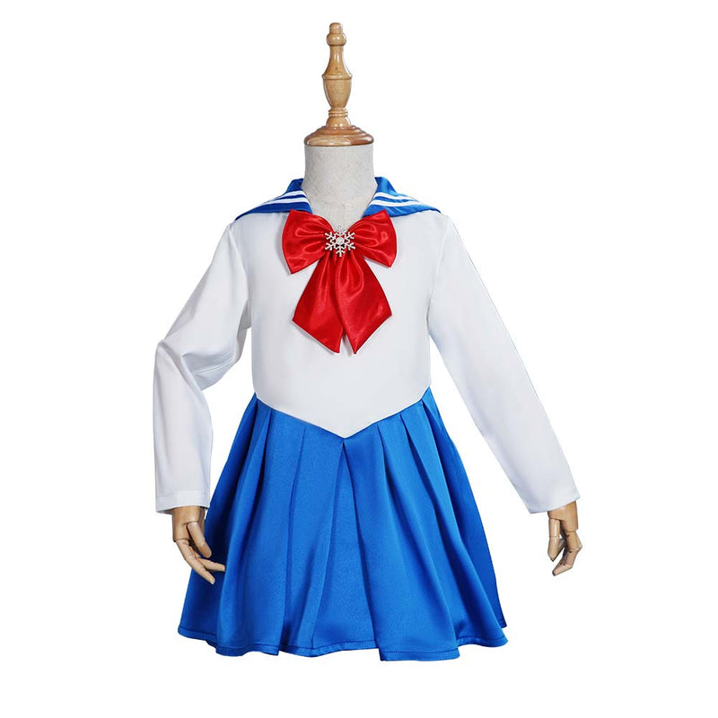 Sailor Moon Kids Girls Blue Dress Outfits Halloween Carnival Suit Cosplay Costume