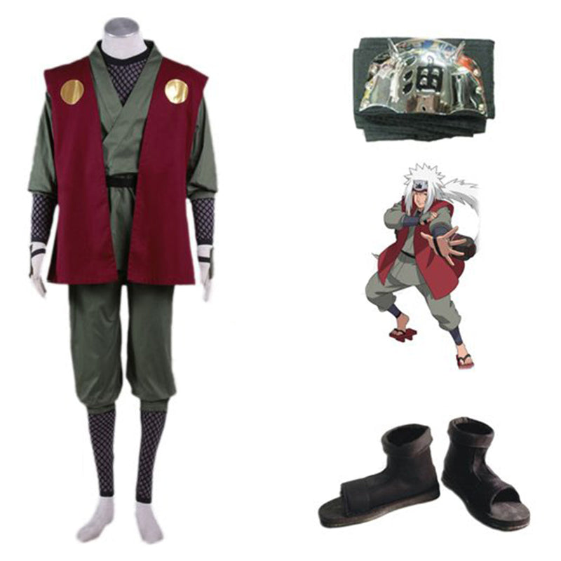 Naruto Jiraiya Whole Set Cosplay Costume