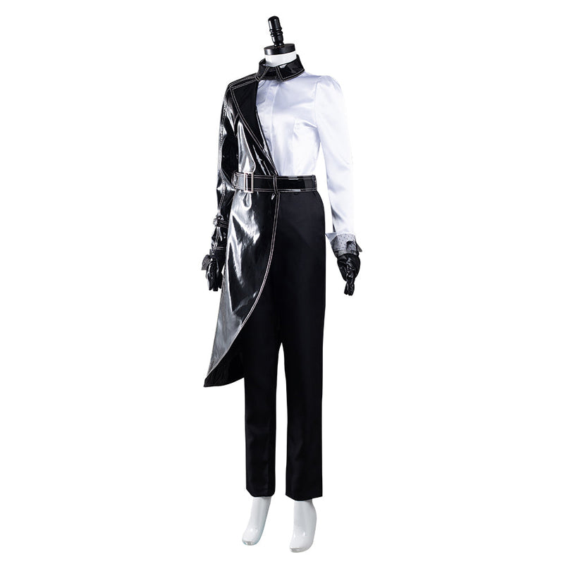 Cruella Black White Shirt Coat Pants Outfits Halloween Carnival Suit Cosplay Costume