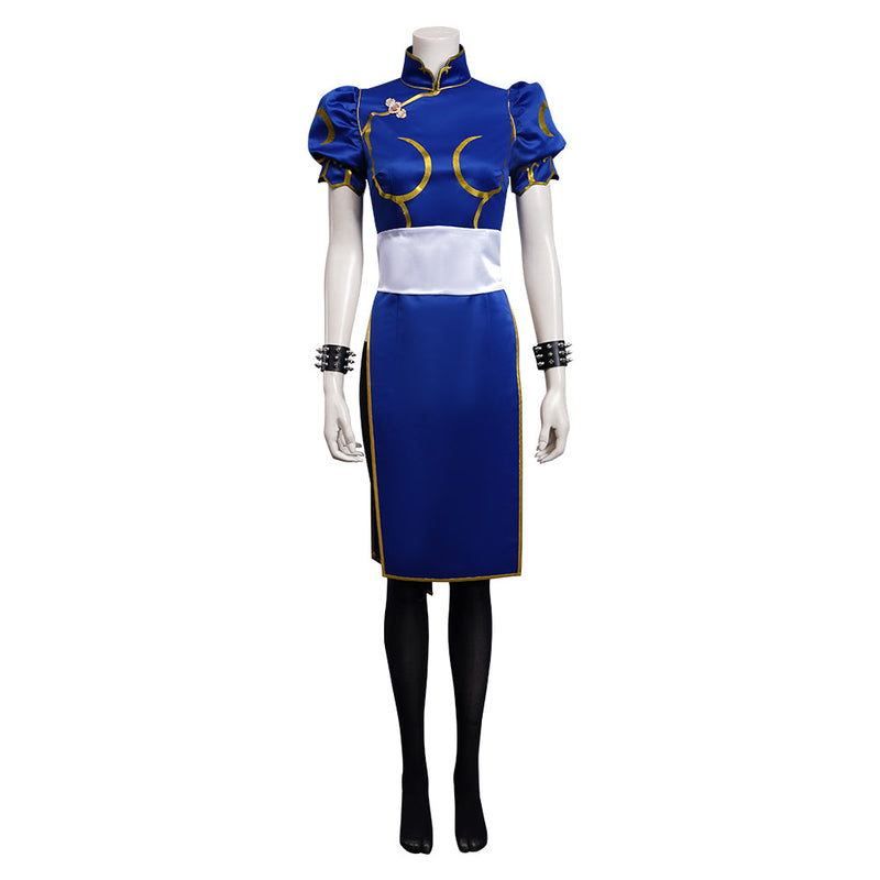 Street Fighter SF Chun Li Cheongsam Dress Outfits Halloween Carnival Suit Cosplay Costume