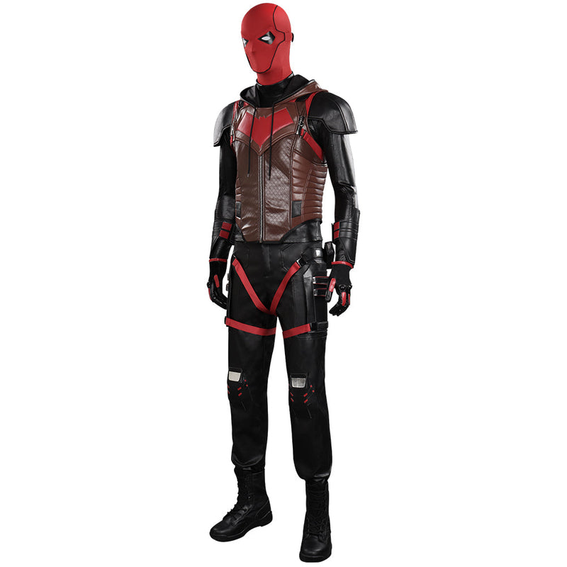 Gotham Knights Red Hood Jason Todd Outfits Halloween Carnival Suit Cosplay Costume