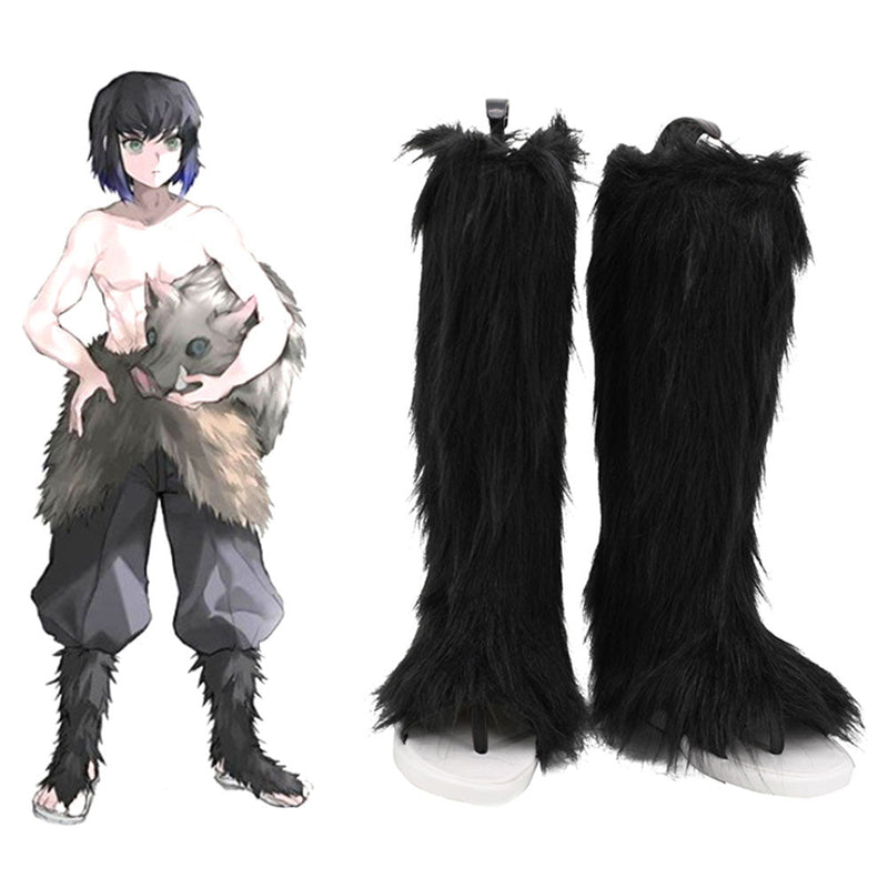 Demon Slayer Hashibira Inosuke Boots Halloween Costumes Accessory Cosplay Shoes