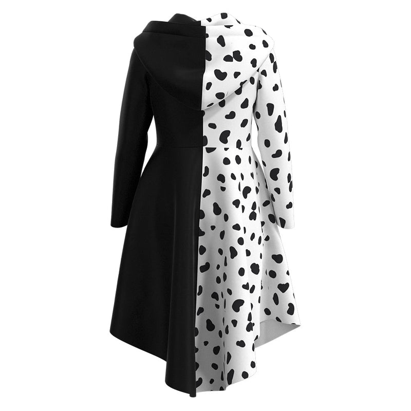 Cruella Halloween Costumes for Girls Kids Children Cosplay Costume