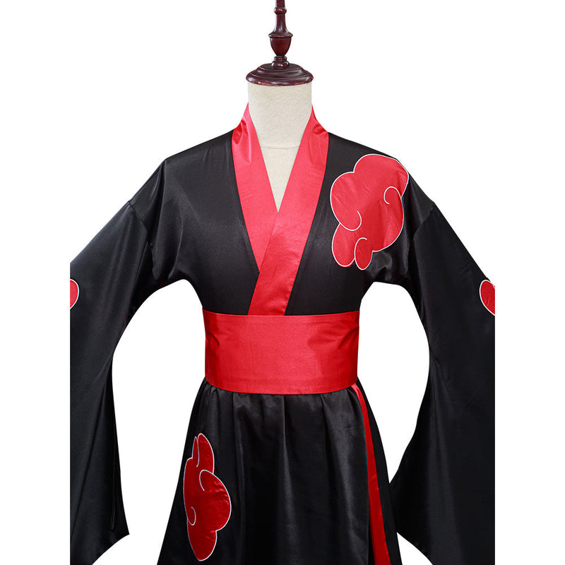 NARUTO Akatsuki Kimono Dress Outfits Halloween Carnival Suit Cosplay Costume