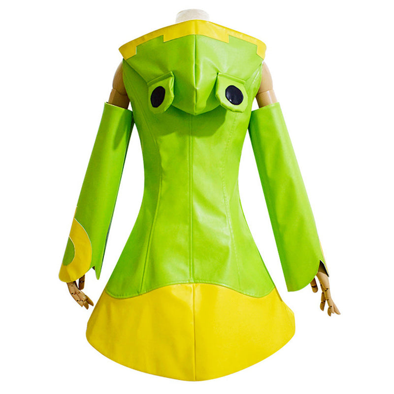 Anime Card Captor Kinomoto Sakura Green Raincoat Halloween Carnival Party Suit Cosplay Costume