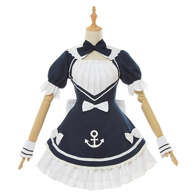 Youtuber Hololive Minato Aqua Maid Dress Cosplay Costume