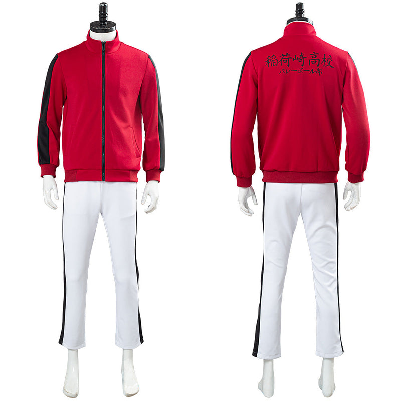 Haikyuu Inarizaki High School Uniform Volleyball Sportswear Team Jacket Pants Set Cosplay Costume