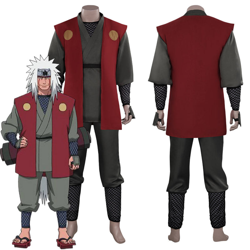 Anime Naruto Jiraiya Outfits Halloween Carnival Suit Cosplay Costume