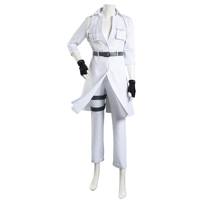 Cells at Work Black White Blood Cell Leukocyte Coat Pants Outfit Cosplay Costume