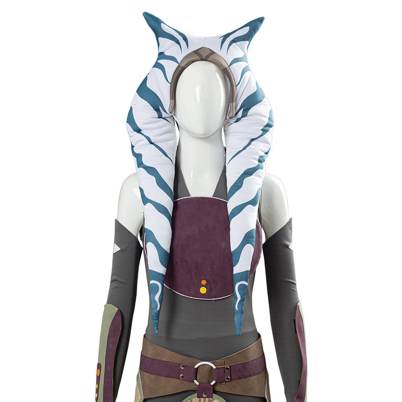 Star Wars Rebels Ahsoka Tano Women Dress Outfit Halloween Carnival Costume Cosplay Costume