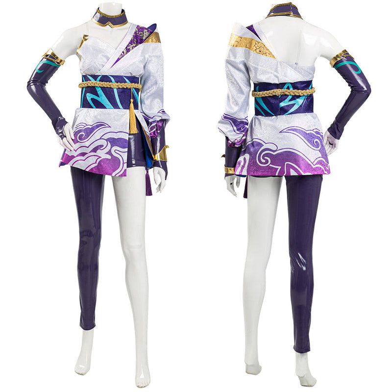 League of Legends LoL 2020 Spirit Blossom Riven New Skin Halloween Carnival Suit Cosplay Costume