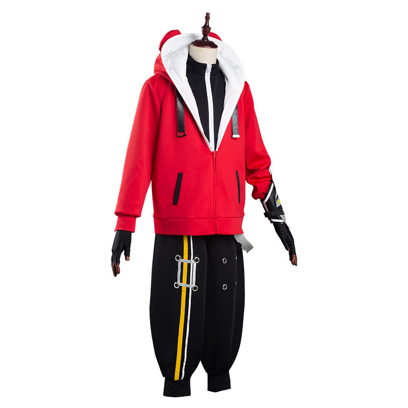 Game STAR SMASH Yu Red Braves Coat Pants Outfits Halloween Carnival Suit Cosplay Costume