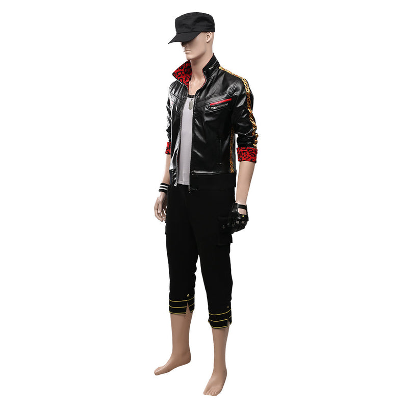 Final Fantasy VII Remake Leslie Kyle Adult Men Outfit Halloween Carnival Costume Cosplay Costume