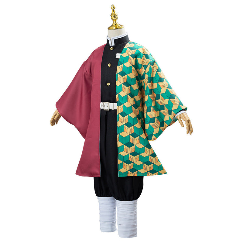 Kids Children Demon Slayer Kimetsu no Yaiba Tomioka Giyuu Uniform Outfit Anime Cosplay Costume