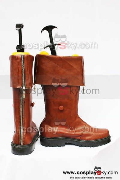 Final Fantasy 7 Cloud Cosplay Boots Brown