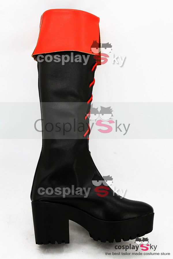 Gintama Kagura High-heeled Boots Cosplay Shoes