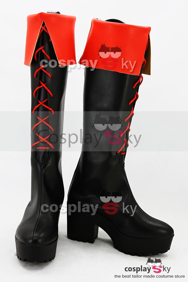 Gintama Kagura High-heeled Boots Cosplay Shoes