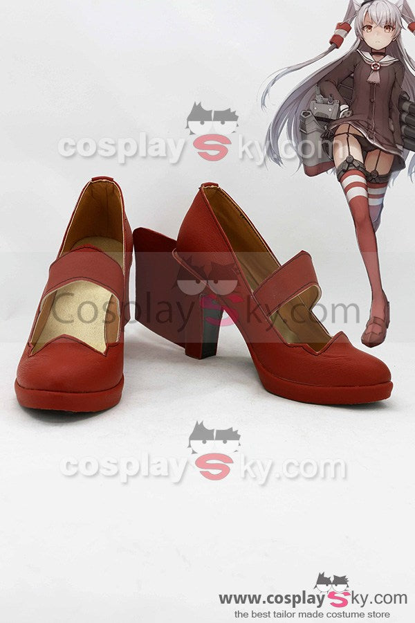 Kantai Collection Japanese Destroyer Amatsukaze Boots Cosplay Shoes