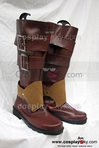 Pandora Hearts Oz Bezarius Cosplay Boots Brown