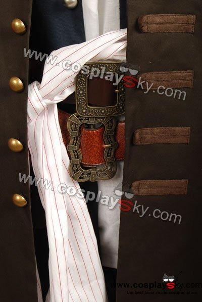 Pirates Of The Caribbean Jack Sparrow Costume Set Cosplay Costume