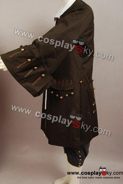 Pirates Of The Caribbean Jack Sparrow Costume Set Cosplay Costume