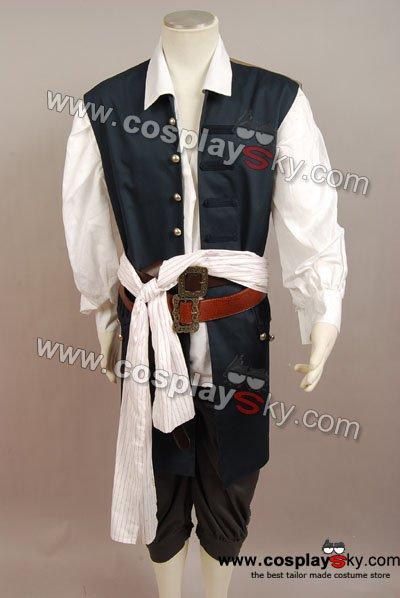 Pirates Of The Caribbean Jack Sparrow Costume Set Cosplay Costume