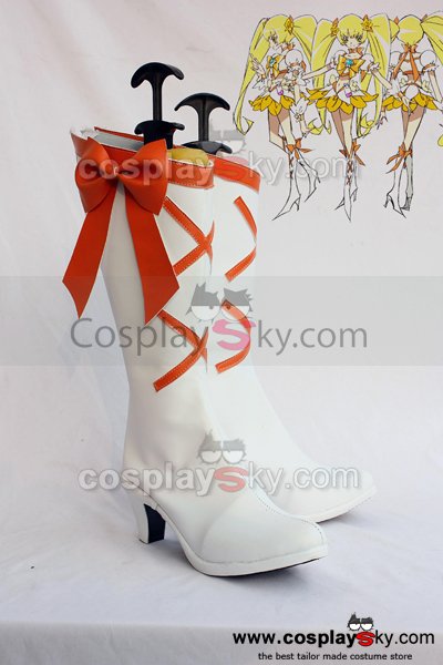 Smile Precure! Pretty Cure Cure Sunshine Cosplay Boots Shoes