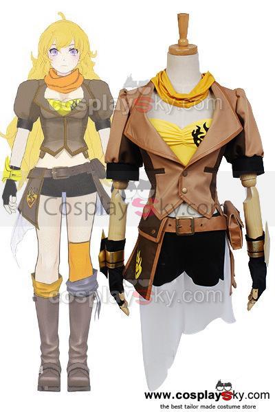 RWBY Rooster Teeth Yellow Trailer Yang Xiao Long Cosplay Costume