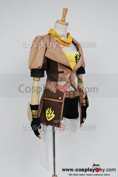 RWBY Rooster Teeth Yellow Trailer Yang Xiao Long Cosplay Costume