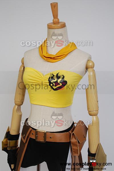 RWBY Rooster Teeth Yellow Trailer Yang Xiao Long Cosplay Costume