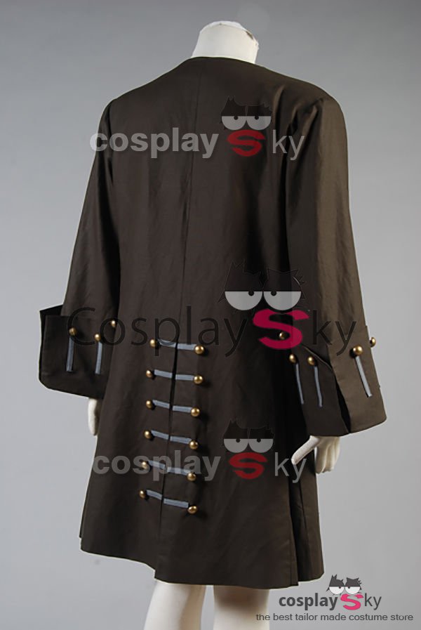 Pirates Of The Caribbean Jack Sparrow Jacket Coat Costume