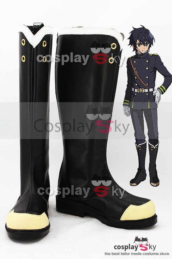 Seraph of the End Y?ichir? Hyakuya / Shinoa H?ragi Boots Cosplay Shoes