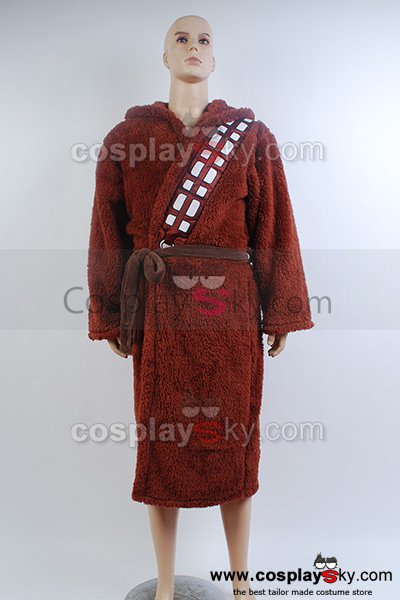 Star Wars Chewbacca Hooded Bath Robe Costume Bathrobe