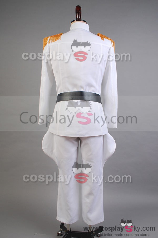 Star Wars Imperial Officer White Grand Admiral Uniform Cosplay Costume