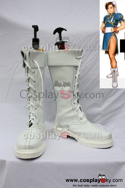 Street Fighter Chun Li Cosplay Boots Shoes