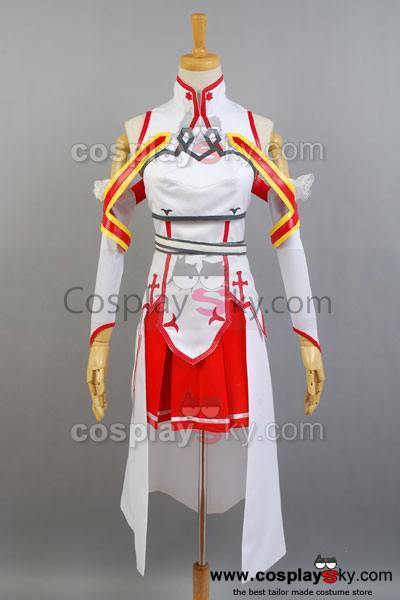 Sword Art Online SAO Asuna Cosplay Costume