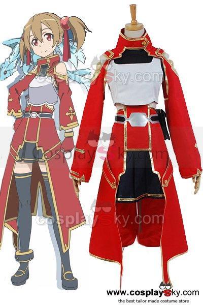 Sword Art Online Silica Keiko Ayano Battle Suit Uniform Costume Cosplay