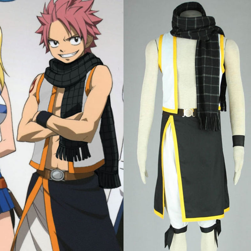 Fairy Tail Natsu Dragneel Muffler Scarf Cosplay Accessories