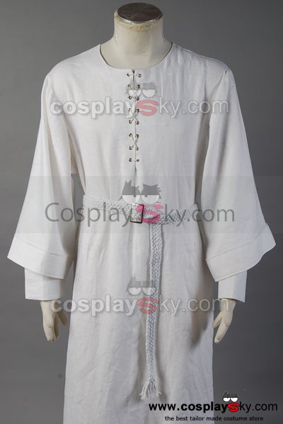 The Lord of the Rings Gandalf Costume White Robe Cape