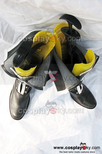 Togainu no Chi GanJi Cosplay Boots Shoes Black