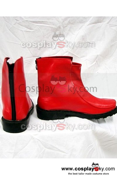 Touhou Project Fujiwara no Mokou Cosplay Boots Red