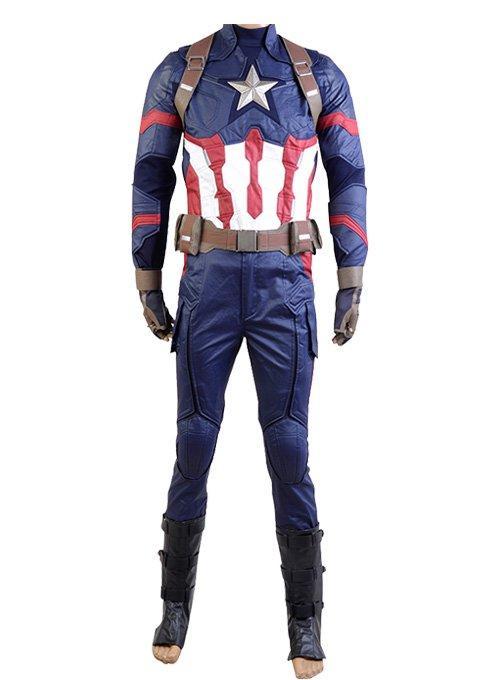 Captain America: Civil War Steve Rogers Uniform Cosplay Costume