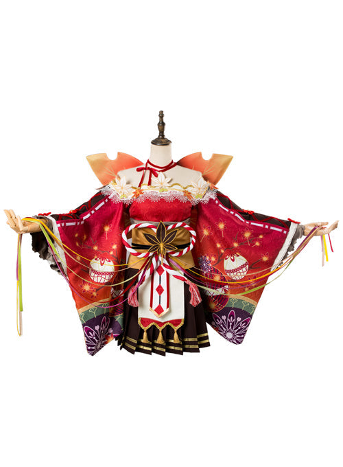 Love Live ! Mari Ohara Aqours Maple Leafs Ver Kimono Cosplay Costume