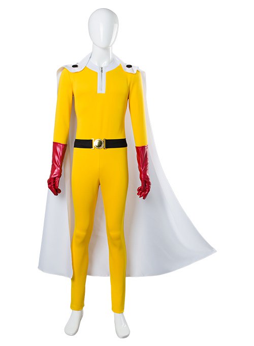 One-Punch Man Saitama Jumpsuit Outfit Halloween Carnival Suit Cosplay Costume