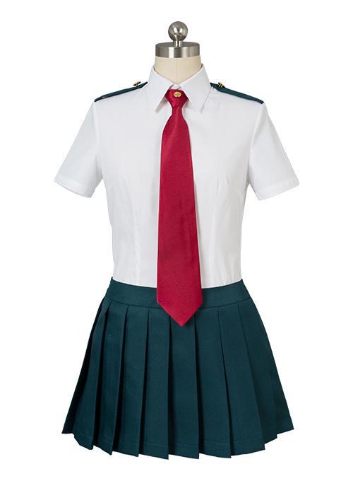 Boku no Hero Academia My Hero Academia Ochako Uraraka Tsuyu Asui Summer Uniform Dress Cosplay Costume